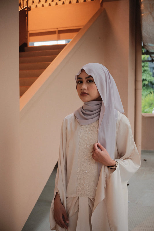 Tri Shawl Basic in Chiffon Silk